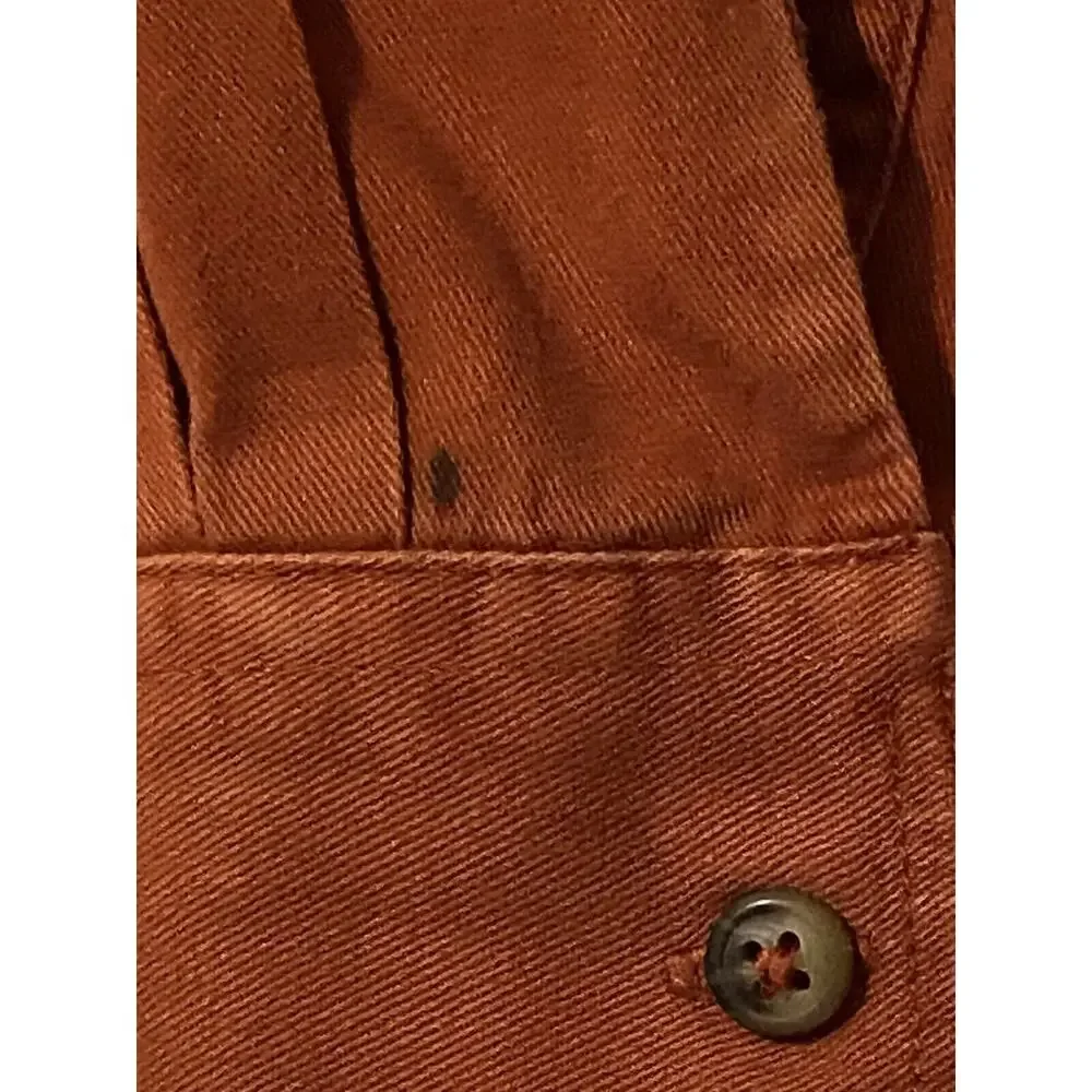 Wrangler Western Mens Button Down Shirt 3XL Terra Cotta/Red Long Sleeve Cotton - Picture 13 of 16